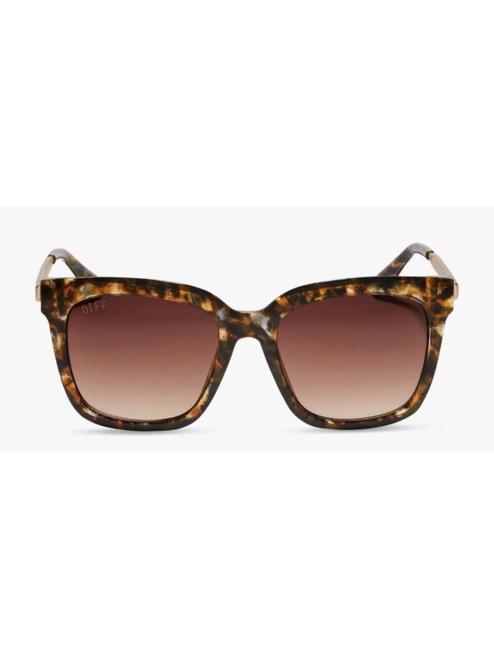 NEW DIFF HAILEY DUNMOR TORTOISE/BROWN GRADIENT SUNGLASSES